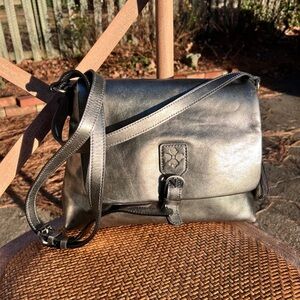 Patricia Nash Mili Leather Medium Flap Crossbody bag